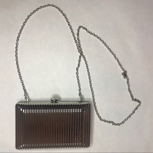 Silver metal clutch